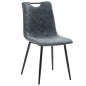 vidaXL Sillas de comedor 2 unidades cuero sintético negro vidaXL Sillas de comedor 2 unidades cuero sintético negro