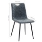 vidaXL Sillas de comedor 2 unidades cuero sintético negro vidaXL Sillas de comedor 2 unidades cuero sintético negro