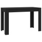 vidaXL Mesa de comedor de madera contrachapada negro 120x60x76 cm vidaXL Mesa de comedor de madera contrachapada negro 120x60x76 cm