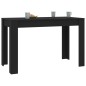 vidaXL Mesa de comedor de madera contrachapada negro 120x60x76 cm vidaXL Mesa de comedor de madera contrachapada negro 120x60x76 cm