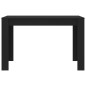 vidaXL Mesa de comedor de madera contrachapada negro 120x60x76 cm vidaXL Mesa de comedor de madera contrachapada negro 120x60x76 cm