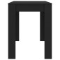 vidaXL Mesa de comedor de madera contrachapada negro 120x60x76 cm vidaXL Mesa de comedor de madera contrachapada negro 120x60x76 cm
