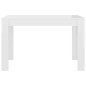 vidaXL Mesa de comedor madera de ingeniería blanco brillo 120x60x76 cm vidaXL Mesa de comedor madera de ingeniería blanco brillo 120x60x76 cm