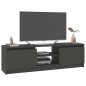 vidaXL Mueble para TV de aglomerado gris 120x30x35,5 cm