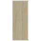 vidaXL Aparador madera contrachapada blanco roble Sonoma 105x30x75 cm vidaXL Aparador madera contrachapada blanco roble Sonoma 105x30x75 cm