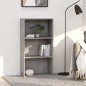 vidaXL Estantería de 3 niveles contrachapada gris hormigón 60x30x114cm vidaXL Estantería de 3 niveles contrachapada gris hormigón 60x30x114cm