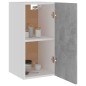 vidaXL Armario colgante gris hormigón 29,5x31x60 cm vidaXL Armario colgante gris hormigón 29,5x31x60 cm
