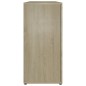 vidaXL Aparador madera contrachapada color roble Sonoma 120x35x75 cm vidaXL Aparador madera contrachapada color roble Sonoma 120x35x75 cm