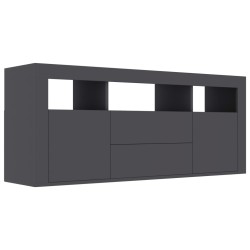 vidaXL Mueble para TV madera contrachapada gris 120x30x50 cm