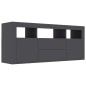 vidaXL Mueble para TV madera contrachapada gris 120x30x50 cm vidaXL Mueble para TV madera contrachapada gris 120x30x50 cm