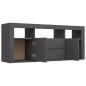 vidaXL Mueble para TV madera contrachapada gris 120x30x50 cm vidaXL Mueble para TV madera contrachapada gris 120x30x50 cm