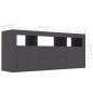vidaXL Mueble para TV madera contrachapada gris 120x30x50 cm vidaXL Mueble para TV madera contrachapada gris 120x30x50 cm