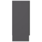 vidaXL Aparador de madera contrachapada gris 120x30,5x70 cm