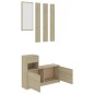 vidaXL Mueble de entrada contrachapada color roble 100x25x76,5 cm vidaXL Mueble de entrada contrachapada color roble 100x25x76,5 cm