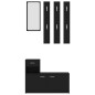 vidaXL Mueble de entrada madera contrachapada negro 100x25x76,5 cm vidaXL Mueble de entrada madera contrachapada negro 100x25x76,5 cm