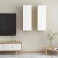 vidaXL Muebles para TV 2 uds contrachapada blanco roble 30,5x30x90 cm vidaXL Muebles para TV 2 uds contrachapada blanco roble 30,5x30x90 cm