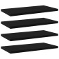 vidaXL Estantes para estantería 4 uds contrachapada negro 40x20x1,5 cm vidaXL Estantes para estantería 4 uds contrachapada negro 40x20x1,5 cm