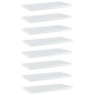 vidaXL Estante estantería 8uds contrachapada blanco brillo 40x20x1,5cm vidaXL Estante estantería 8uds contrachapada blanco brillo 40x20x1,5cm