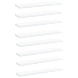 vidaXL Estantes para estantería 8 uds contrachapada blanco 40x10x1,5cm