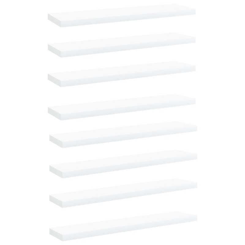 vidaXL Estantes para estantería 8 uds contrachapada blanco 40x10x1,5cm vidaXL Estantes para estantería 8 uds contrachapada blanco 40x10x1,5cm