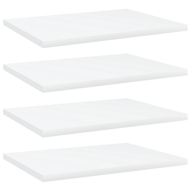 vidaXL Estantes para estantería 4 uds contrachapada blanco 40x30x1,5cm vidaXL Estantes para estantería 4 uds contrachapada blanco 40x30x1,5cm