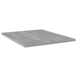vidaXL Estante estantería 4uds contrachapada gris hormigón 40x30x1,5cm
