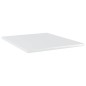 vidaXL Estante estantería 4uds contrachapada blanco brillo 40x50x1,5cm vidaXL Estante estantería 4uds contrachapada blanco brillo 40x50x1,5cm