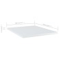 vidaXL Estante estantería 4uds contrachapada blanco brillo 40x50x1,5cm vidaXL Estante estantería 4uds contrachapada blanco brillo 40x50x1,5cm