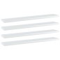 vidaXL Estante estantería 4uds contrachapada blanco brillo 60x10x1,5cm vidaXL Estante estantería 4uds contrachapada blanco brillo 60x10x1,5cm