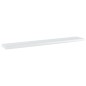 vidaXL Estante estantería 4uds contrachapada blanco brillo 60x10x1,5cm vidaXL Estante estantería 4uds contrachapada blanco brillo 60x10x1,5cm