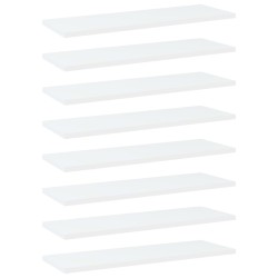 vidaXL Estantes para estantería 8 uds contrachapada blanco 60x20x1,5cm