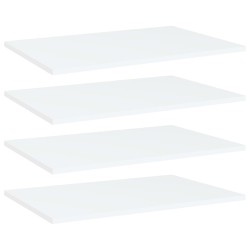 vidaXL Estantes para estantería 4 uds contrachapada blanco 60x40x1,5cm