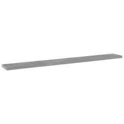 vidaXL Estante estantería 4uds contrachapada gris hormigón 80x10x1,5cm