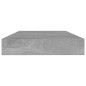 vidaXL Estante estantería 4uds contrachapada gris hormigón 80x10x1,5cm vidaXL Estante estantería 4uds contrachapada gris hormigón 80x10x1,5cm