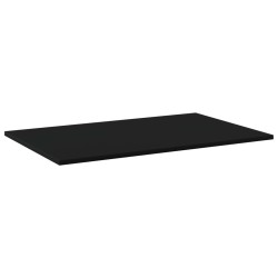 vidaXL Estantes para estantería 4 uds contrachapada negro 80x50x1,5 cm
