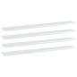 vidaXL Estante estantería 4uds contrachapada blanco brillo 80x10x1,5cm vidaXL Estante estantería 4uds contrachapada blanco brillo 80x10x1,5cm