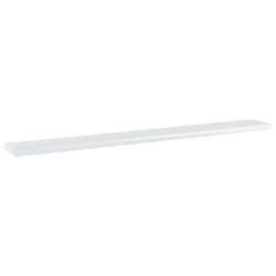 vidaXL Estante estantería 4uds contrachapada blanco brillo 80x10x1,5cm