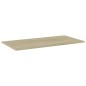 vidaXL Estante estantería 4 uds contrachapada roble Sonoma 80x40x1,5cm vidaXL Estante estantería 4 uds contrachapada roble Sonoma 80x40x1,5cm