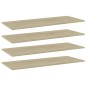 vidaXL Estante estantería 4uds contrachapada roble Sonoma 100x40x1,5cm vidaXL Estante estantería 4uds contrachapada roble Sonoma 100x40x1,5cm