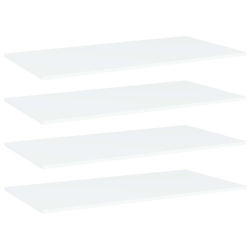 vidaXL Estantes para estantería 4uds contrachapada blanco 100x50x1,5cm vidaXL Estantes para estantería 4uds contrachapada blanco 100x50x1,5cm