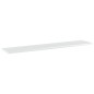 vidaXL Estante para estantería 4 uds madera blanco brillo 100x20x1,5cm vidaXL Estante para estantería 4 uds madera blanco brillo 100x20x1,5cm