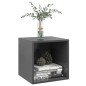 vidaXL Armario de pared 2 uds madera contrachapada gris 37x37x37 cm vidaXL Armario de pared 2 uds madera contrachapada gris 37x37x37 cm