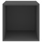 vidaXL Armario de pared 2 uds madera contrachapada gris 37x37x37 cm vidaXL Armario de pared 2 uds madera contrachapada gris 37x37x37 cm