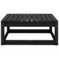 vidaXL Taburetes de jardín con cojines madera maciza de pino negro vidaXL Taburetes de jardín con cojines madera maciza de pino negro