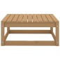vidaXL Taburetes de jardín con cojines 2 uds madera pino marrón miel vidaXL Taburetes de jardín con cojines 2 uds madera pino marrón miel