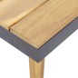 vidaXL Juego muebles de jardín 8 plazas y cojines madera acacia maciza
