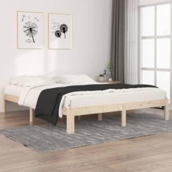 vidaXL Estructura de cama de madera maciza de pino 160x200 cm
