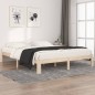 vidaXL Estructura de cama de madera maciza de pino 160x200 cm
