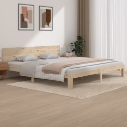vidaXL Estructura de cama madera maciza de pino 200x200 cm