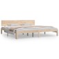 vidaXL Estructura de cama madera maciza de pino 200x200 cm vidaXL Estructura de cama madera maciza de pino 200x200 cm